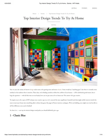 Top Interior Design, April 2020