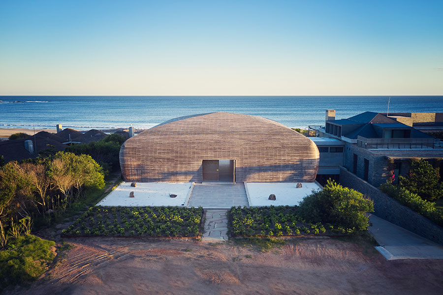 From above, among the gardens