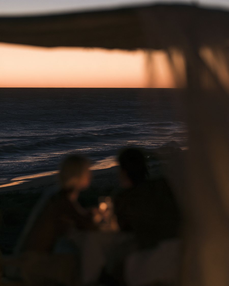 Breathwork at sunset by the sea