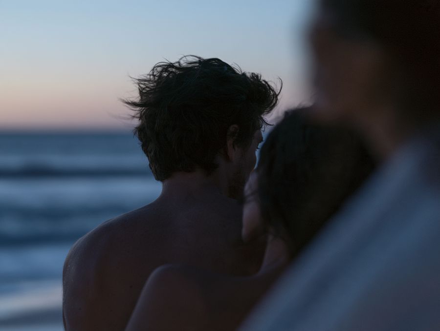Looking out over the water
